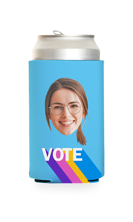 Custom Colorful Vote Can Cooler