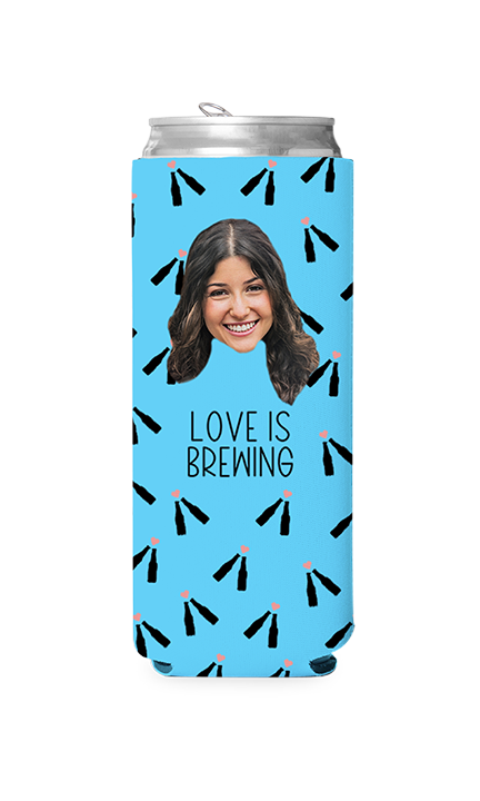 Custom Love is Brewing Can Cooler