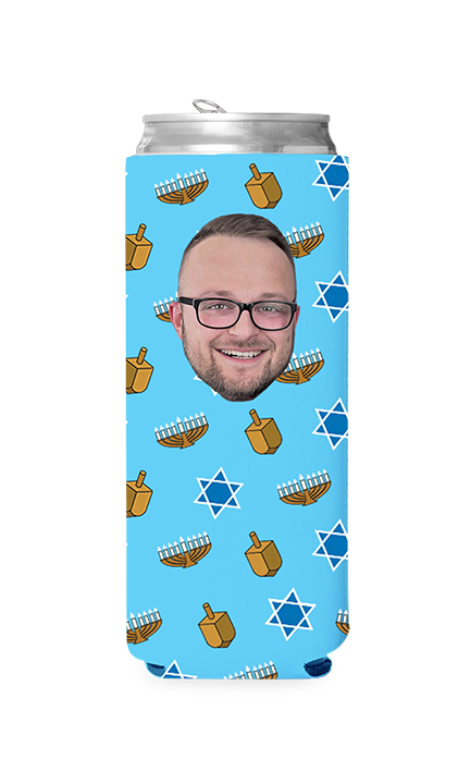 Custom Hanukkah Can Cooler