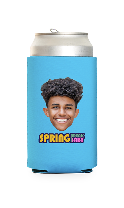 Custom Spring Break Baby Can Cooler