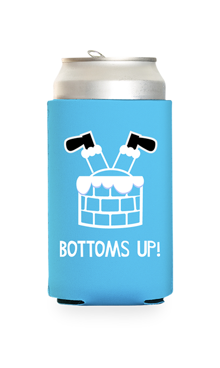 Bottoms Up Predesigned Can Cooler