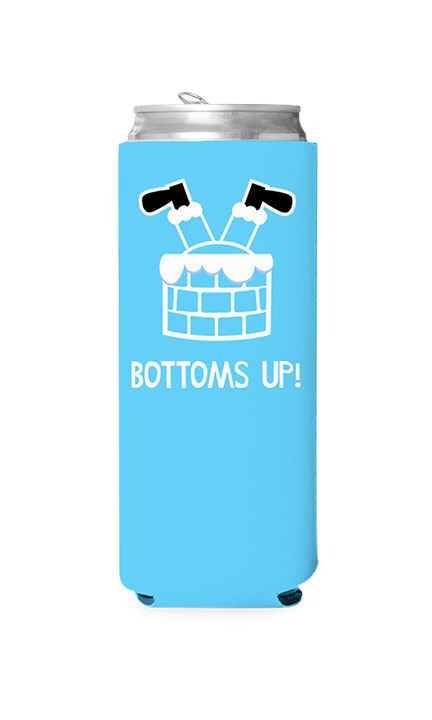 Bottoms Up Predesigned Can Cooler
