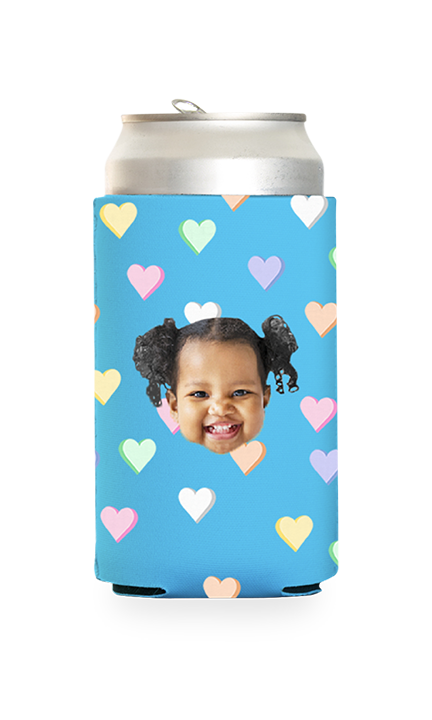 Custom Candy Hearts Can Cooler