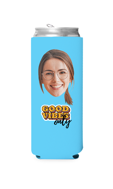 Custom Good Vibes Only Can Cooler