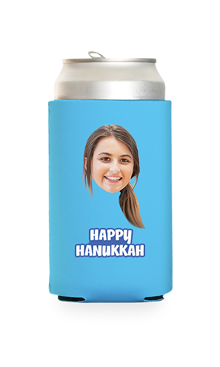 Custom Happy Hanukkah Can Cooler
