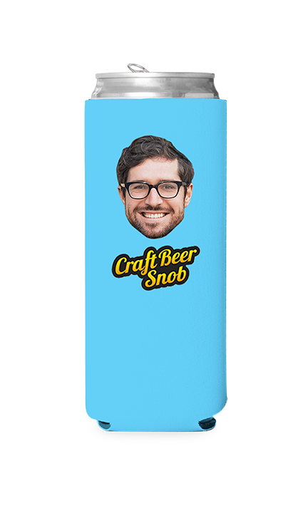 Custom Craft Beer Snob Can Cooler