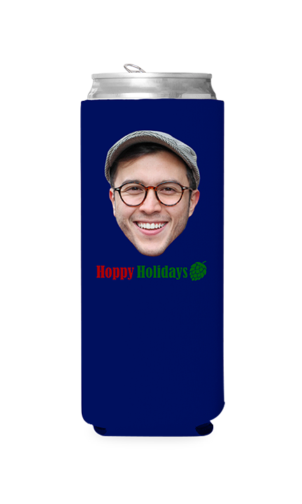 Custom Hoppy Holidays Can Cooler