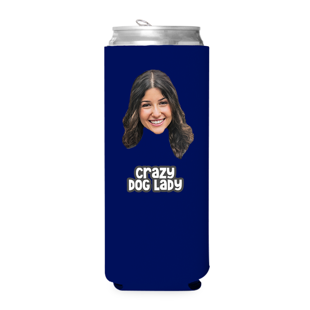 Custom Crazy Dog Lady Can Cooler