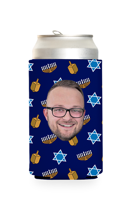 Custom Hanukkah Can Cooler