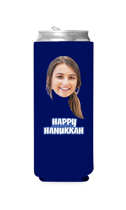 Custom Happy Hanukkah Can Cooler