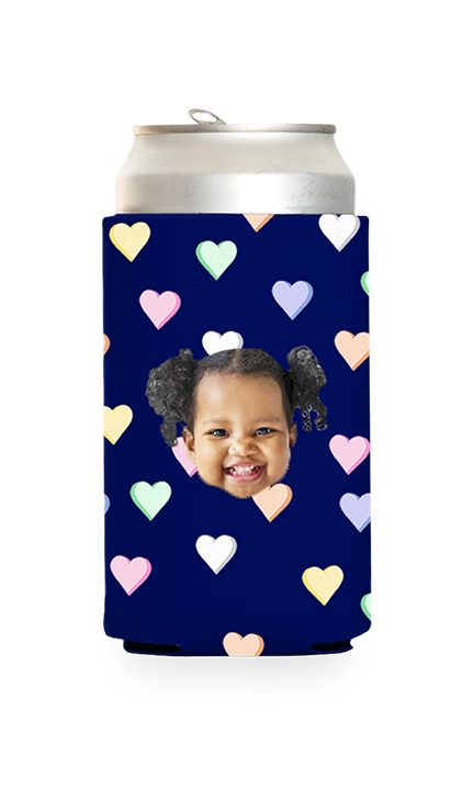 Custom Candy Hearts Can Cooler