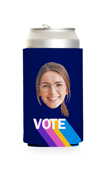 Custom Colorful Vote Can Cooler