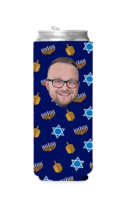 Custom Hanukkah Can Cooler