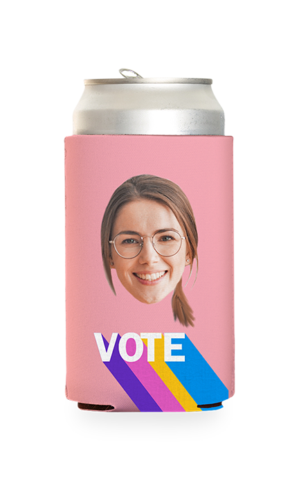 Custom Colorful Vote Can Cooler
