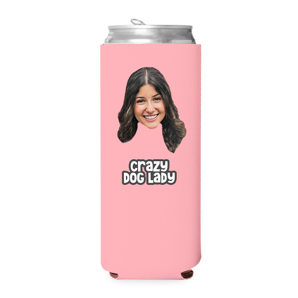 Custom Crazy Dog Lady Can Cooler