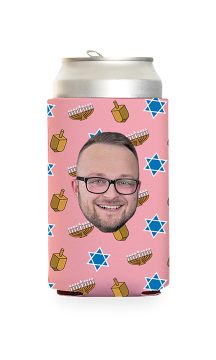 Custom Hanukkah Can Cooler