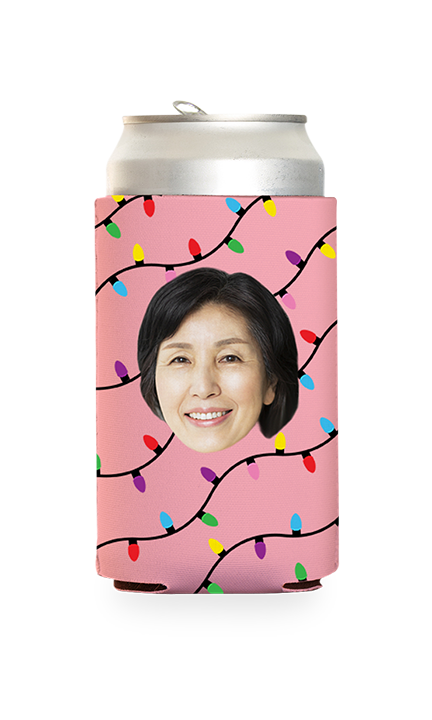 Custom Christmas Lights Can Cooler
