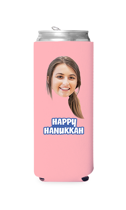 Custom Happy Hanukkah Can Cooler
