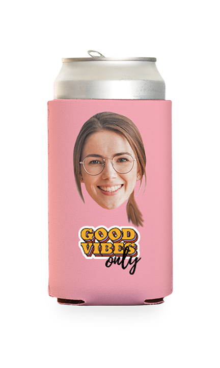 Custom Good Vibes Only Can Cooler