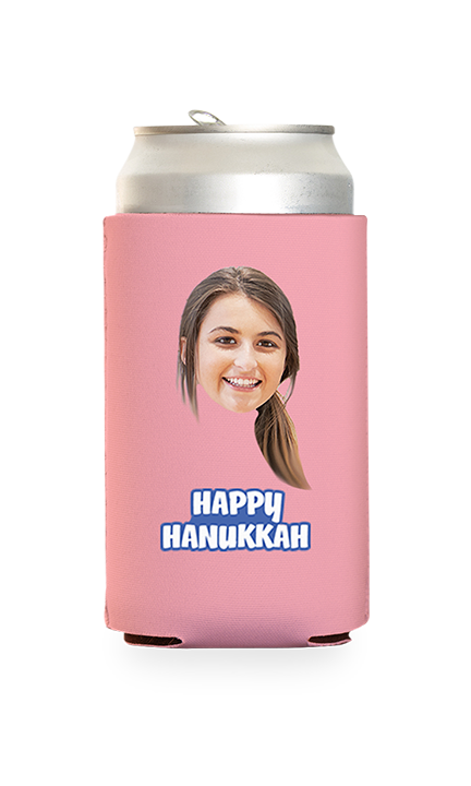 Custom Happy Hanukkah Can Cooler