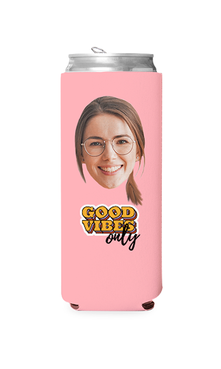 Custom Good Vibes Only Can Cooler