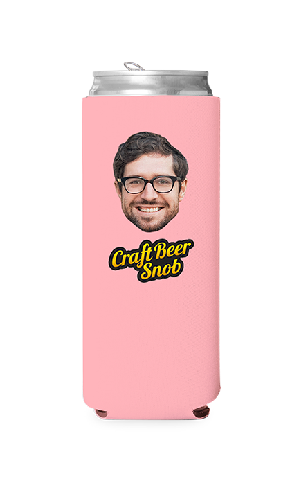 Custom Craft Beer Snob Can Cooler