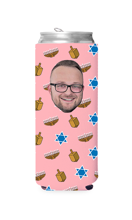Custom Hanukkah Can Cooler