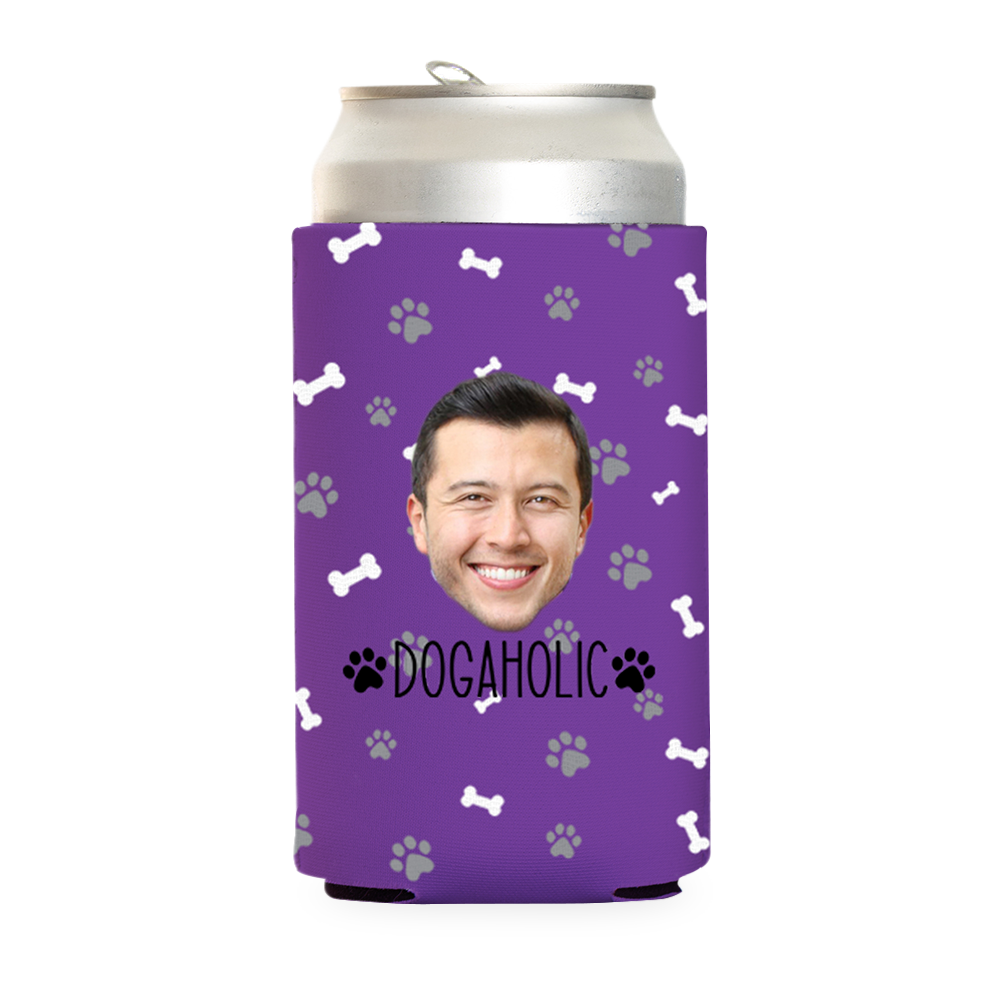Custom Dogaholic Can Cooler