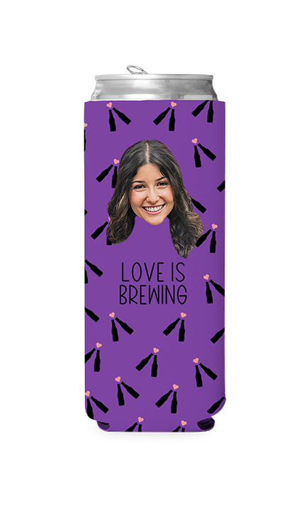 Custom Love is Brewing Can Cooler