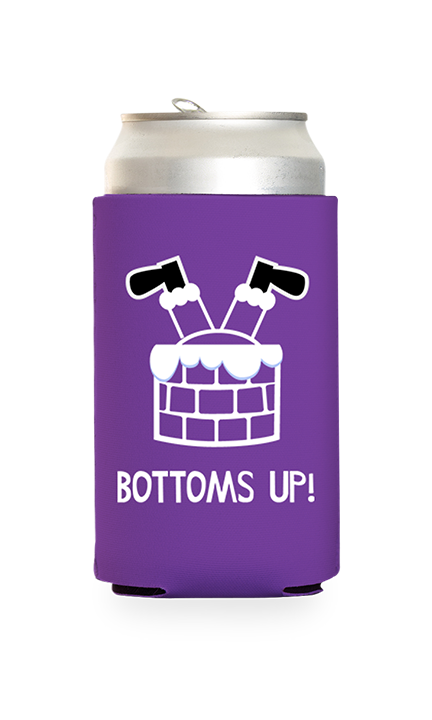 Bottoms Up Predesigned Can Cooler