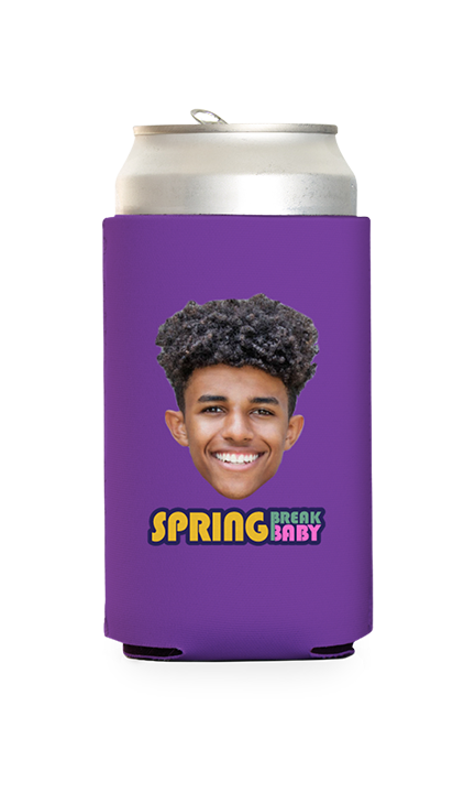 Custom Spring Break Baby Can Cooler