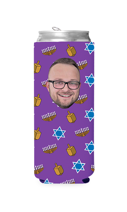 Custom Hanukkah Can Cooler