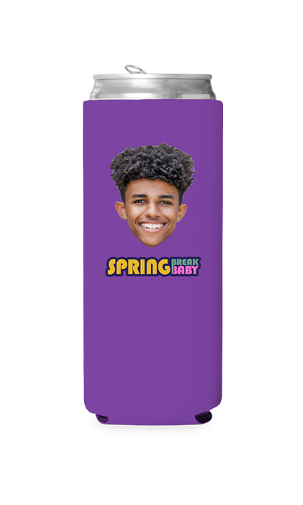Custom Spring Break Baby Can Cooler