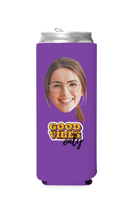 Custom Good Vibes Only Can Cooler