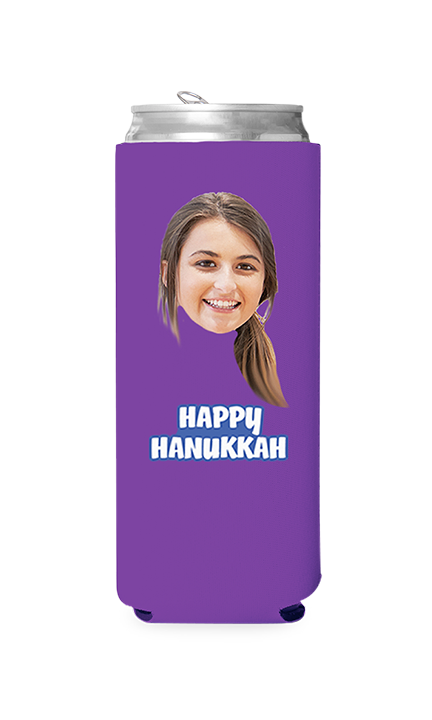 Custom Happy Hanukkah Can Cooler