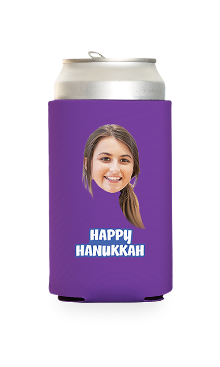 Custom Happy Hanukkah Can Cooler