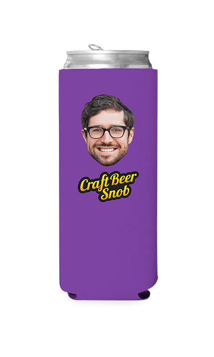 Custom Craft Beer Snob Can Cooler