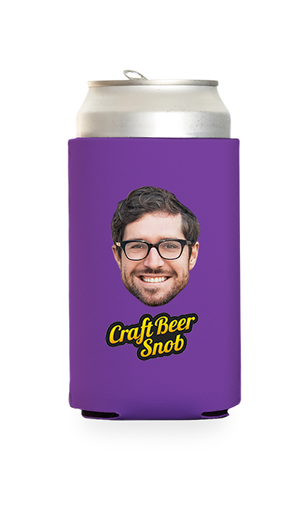 Custom Craft Beer Snob Can Cooler