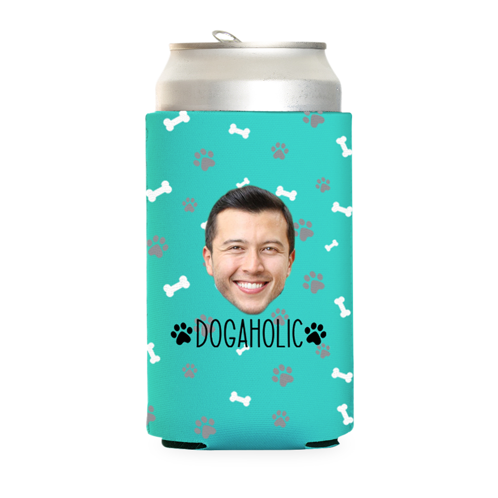 Custom Dogaholic Can Cooler