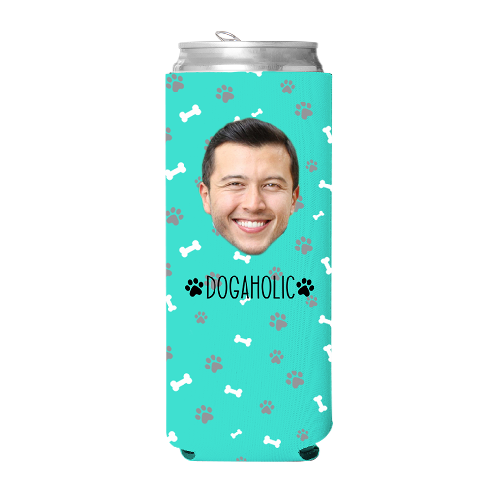 Custom Dogaholic Can Cooler