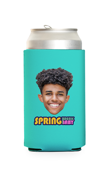 Custom Spring Break Baby Can Cooler