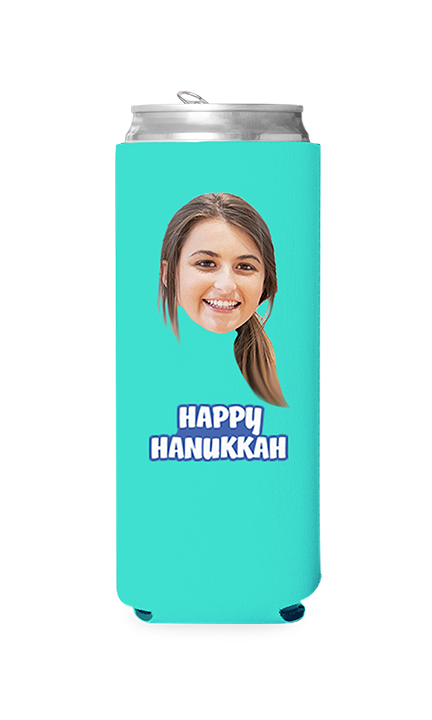 Custom Happy Hanukkah Can Cooler
