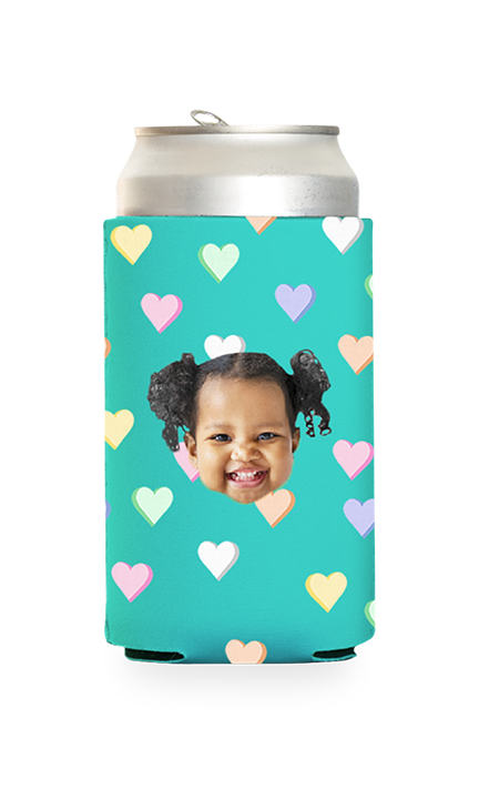 Custom Candy Hearts Can Cooler