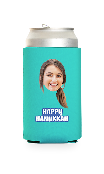 Custom Happy Hanukkah Can Cooler