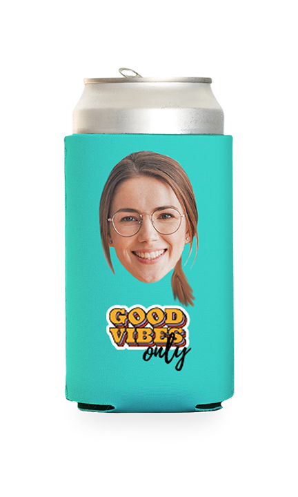 Custom Good Vibes Only Can Cooler