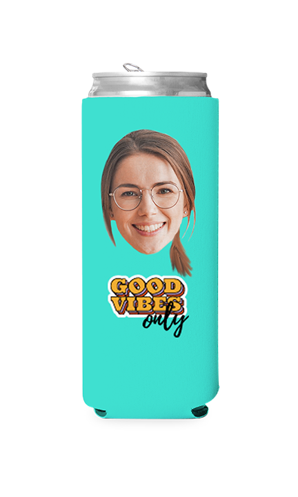Custom Good Vibes Only Can Cooler