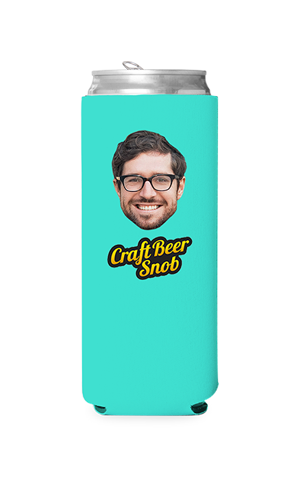 Custom Craft Beer Snob Can Cooler