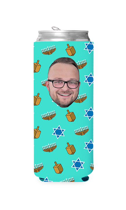 Custom Hanukkah Can Cooler