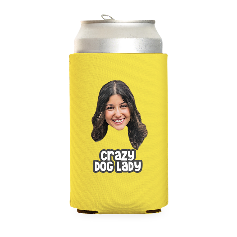 Custom Crazy Dog Lady Can Cooler