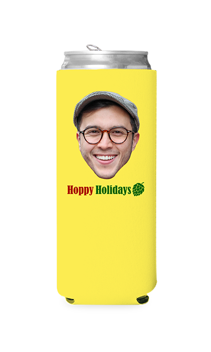 Custom Hoppy Holidays Can Cooler
